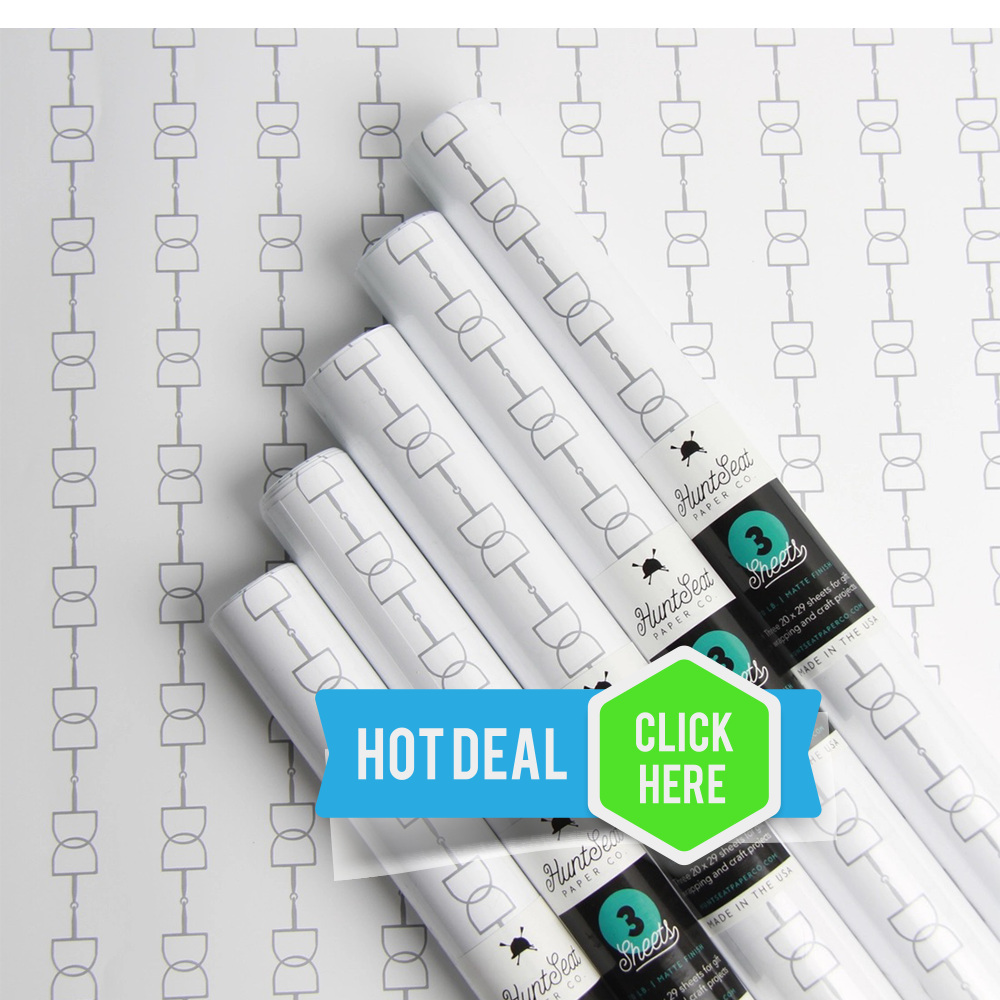 D-Ring Gift Wrapping Paper - Three Sheets in a Roll - Save 30%