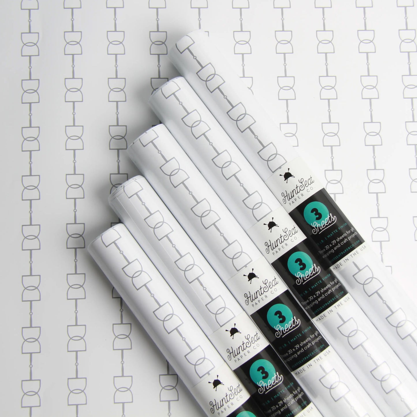 D-Ring Gift Wrapping Paper - Three Sheets in a Roll - Save 30%