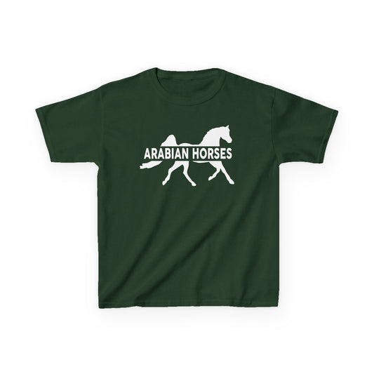 Arabian Horse Kids Tee, Equestrian Youth Shirt, Animal Lover Gift, Children's Clothing, Horseback Riding Apparel